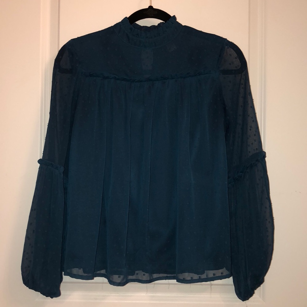 Dark teal blouse